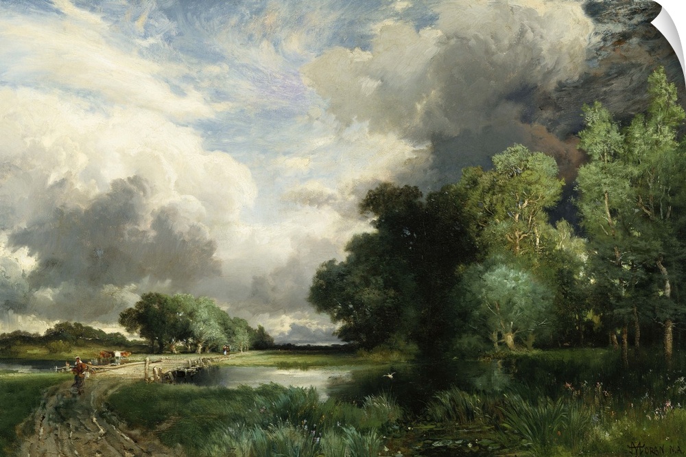 CH377873 Approaching Storm Clouds (oil on canvas) by Moran, Thomas (1837-1926); Private Collection; Photo .... Christie's ...