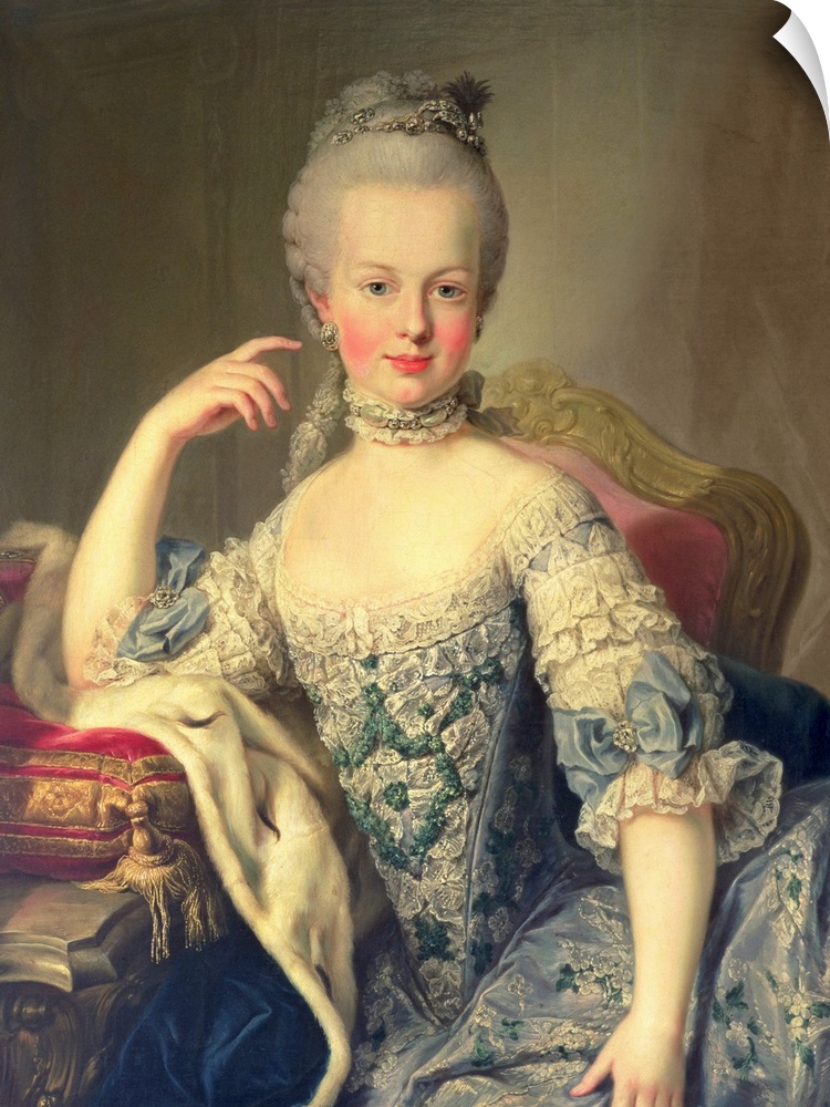 XAM70463 Archduchess Marie Antoinette Habsburg-Lotharingen (1755-93) 1767-68 (oil on canvas)  by Mytens or Meytens, Martin...