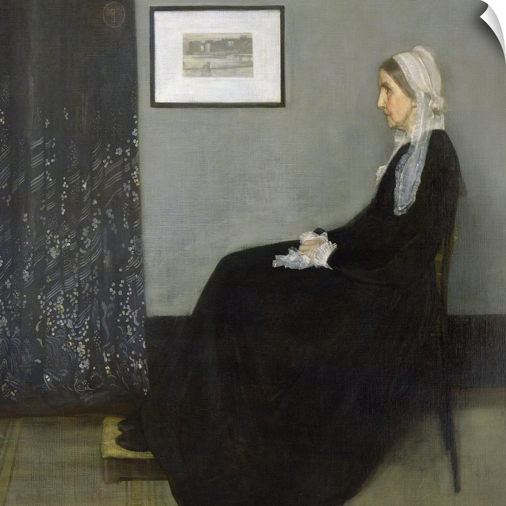 XIR30805 Arrangement in Grey and Black No.1, Portrait of the Artist's Mother, 1871 (oil on canvas)  by Whistler, James Abb...