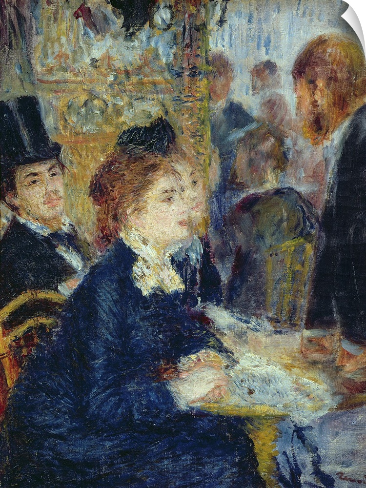 BAL20082 At the Cafe, c.1877  by Renoir, Pierre Auguste (1841-1919); oil on canvas; 35x28 cm; Rijksmuseum Kroller-Muller, ...