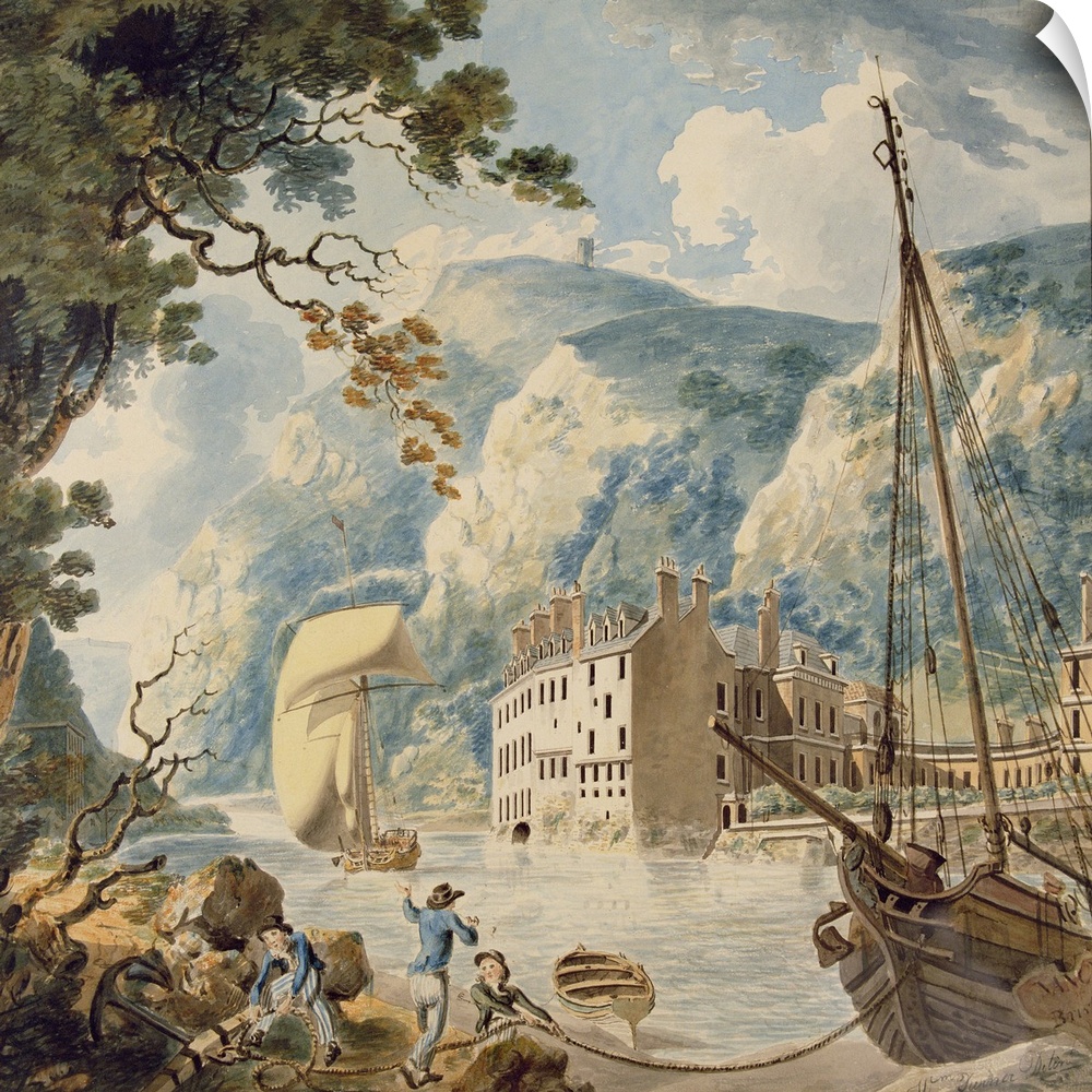 BAG284871 Credit: Avon Gorge and Bristol Hotwell (w/c on paper) 88'Rising Squall - Hot Wells from St Vincent's Rock'; by J...
