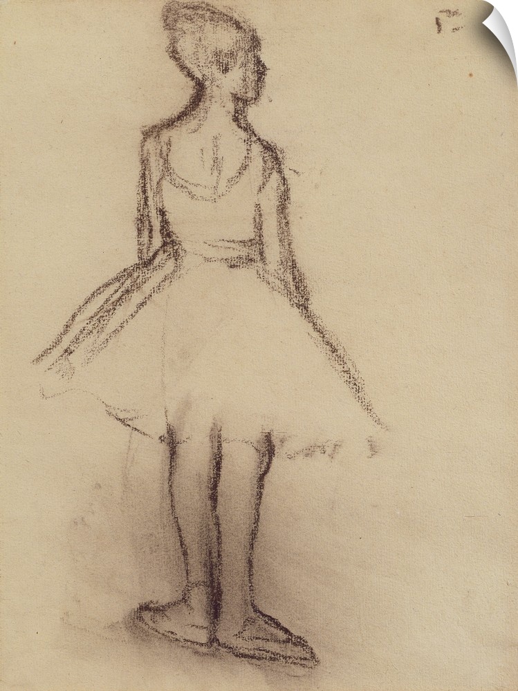 Ballerina viewed from the back