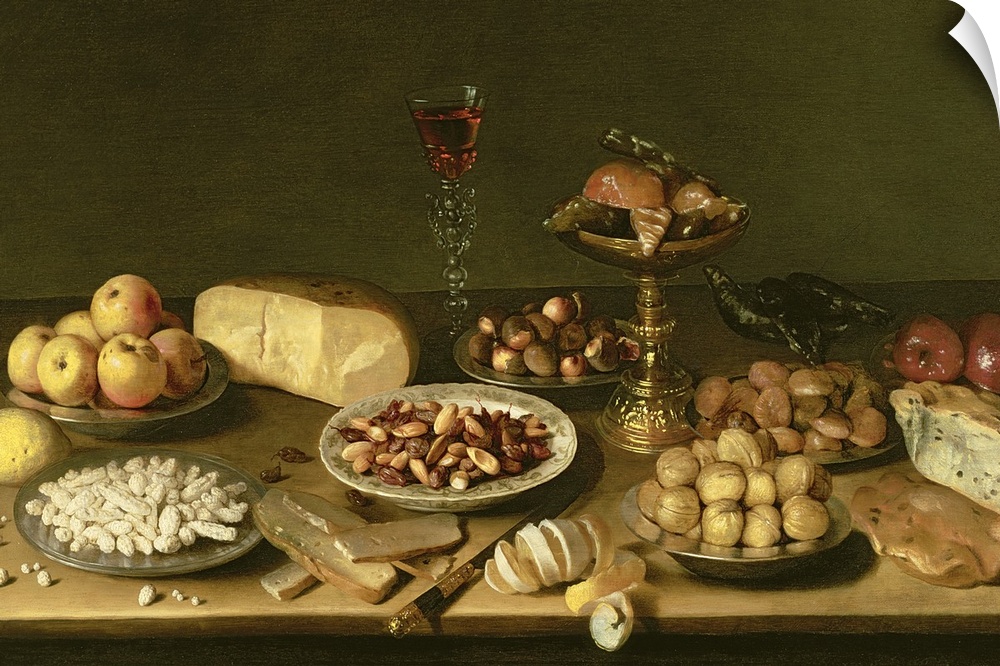 BAL26104 Banquet still life  by Es, Jacob Foppens van (c.1596-1666); oil on canvas; Alan Jacobs Gallery, London, UK; Dutch...