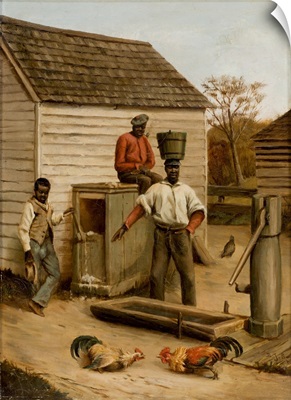Barnyard Cock Fight, 1860