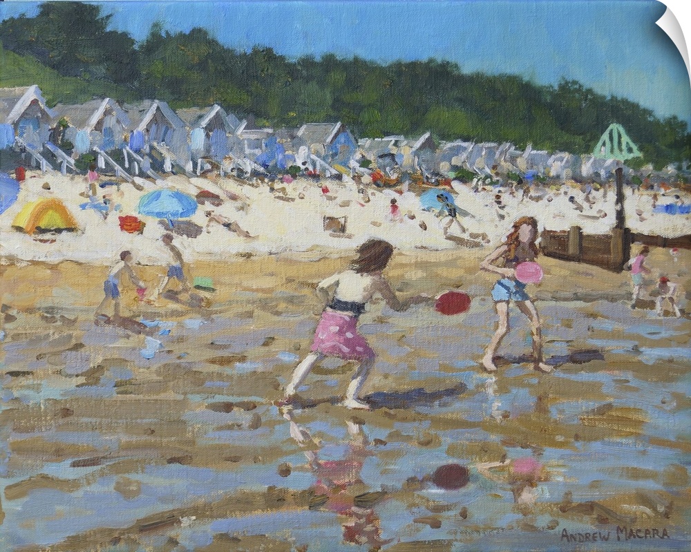 Bat and Ball, Wells Next The Sea, 2019. Originally oil on canvas.
