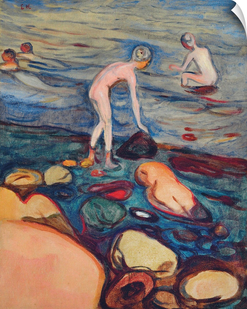 Bathers, 1897-1899 (originally oil on canvas) by Munch, Edvard (1863-1944)