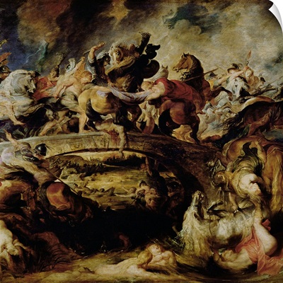Battle of the Amazons and Greeks (detail), c.1617