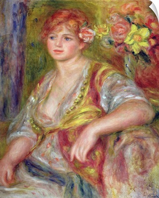 Blonde woman with a rose, c.1915-17