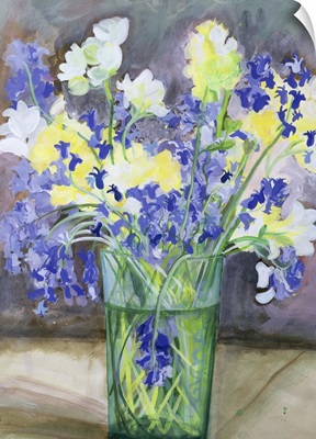 Bluebells and Yellow Flowers, 1994