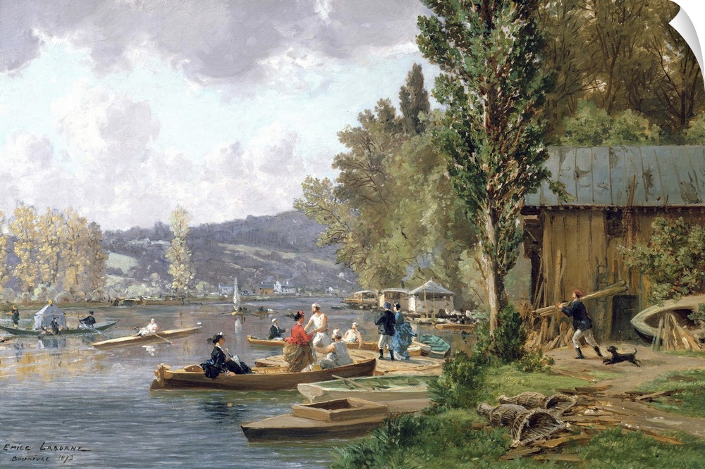 Bougival, by Emile-Edme Laborne, 1873