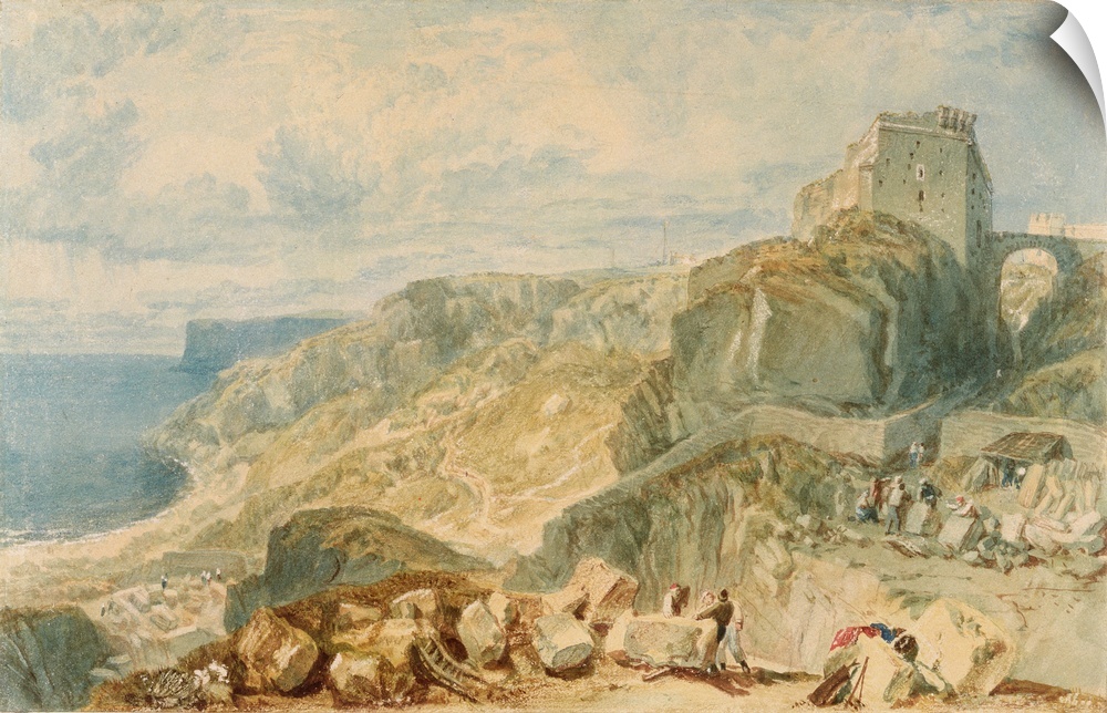 LIV276570 Credit: Bow and Arrow Castle, Isle of Portland (w/c on paper) by Joseph Mallord William Turner (1775-1851) Unive...
