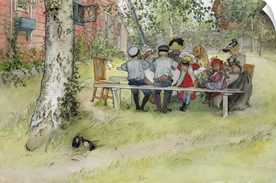 Breakfast under the Big Birch, from 'A Home' series, c.1895