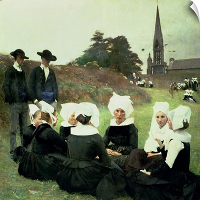 Breton Women Sitting at a Pardon