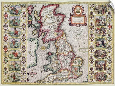 Britain As It Was Devided In The Tyme of the Englishe Saxons
