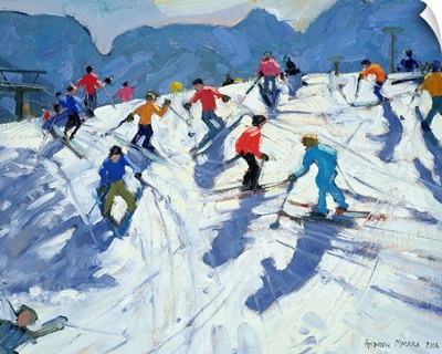 Busy Ski Slope, Lofer, 2004