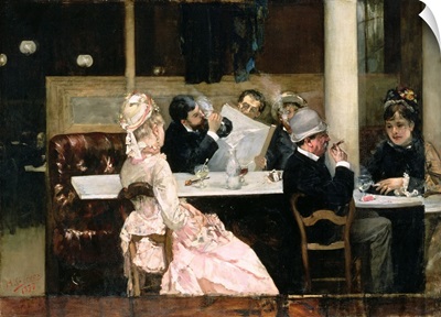 Cafe Scene in Paris, 1877