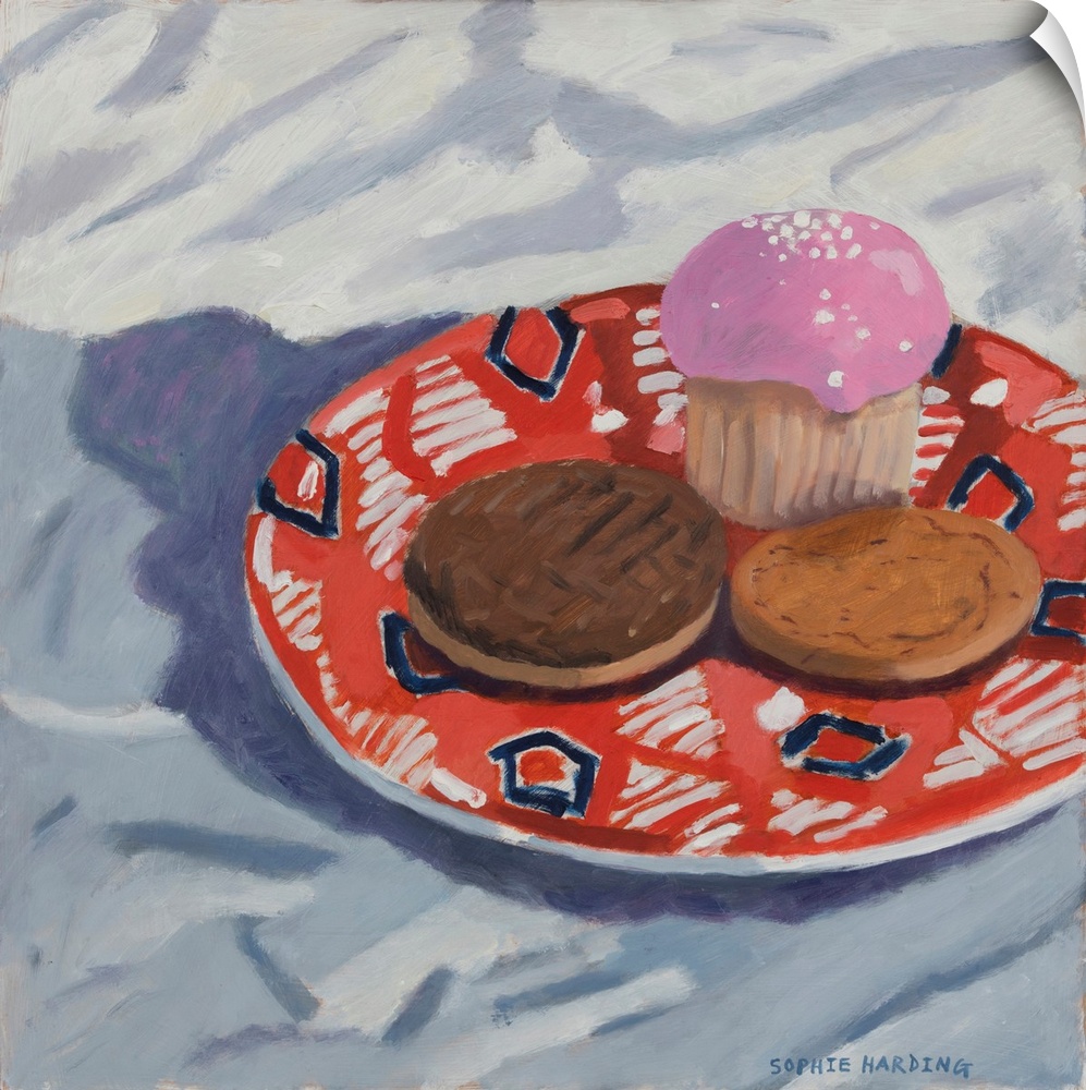 5242145 Cake and Biscuits by Harding, Sophie (b.1970); 36 x 36 cm; Private Collection; British,  in copyright.

PLEASE N...