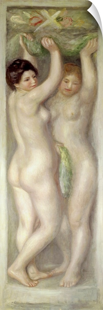 XIR245708 Caryatids (oil on canvas)  by Renoir, Pierre Auguste (1841-1919); Musee d'Art et d'Histoire, Palais Massena, Nic...