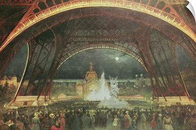 Celebration on the night of the Exposition Universelle in 1889