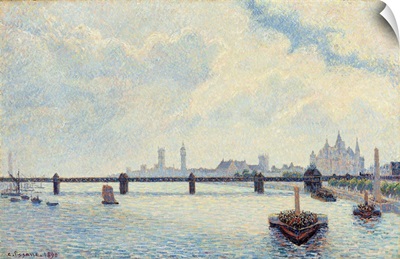 Charing Cross Bridge, London, 1890