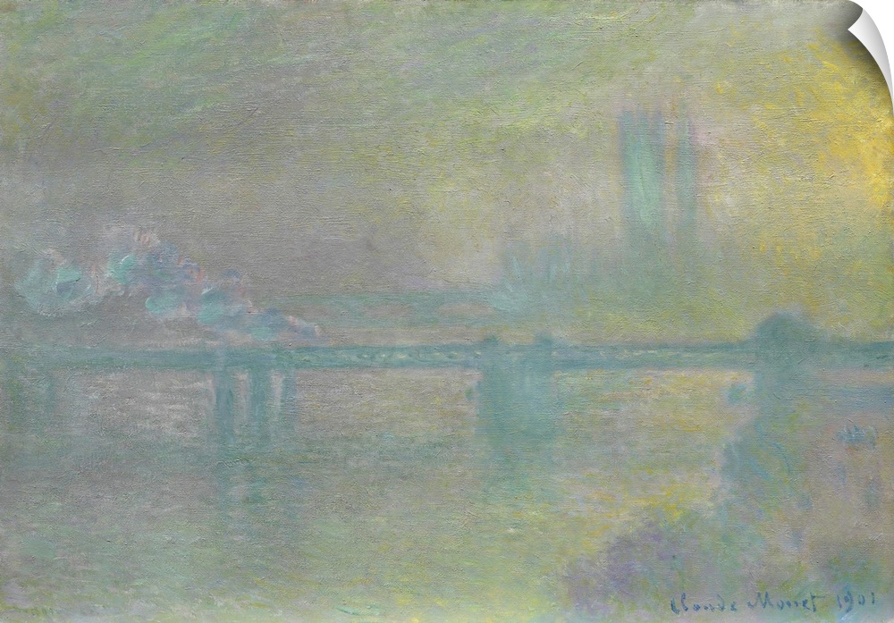 Charing Cross Bridge, London, 1901, oil on canvas.