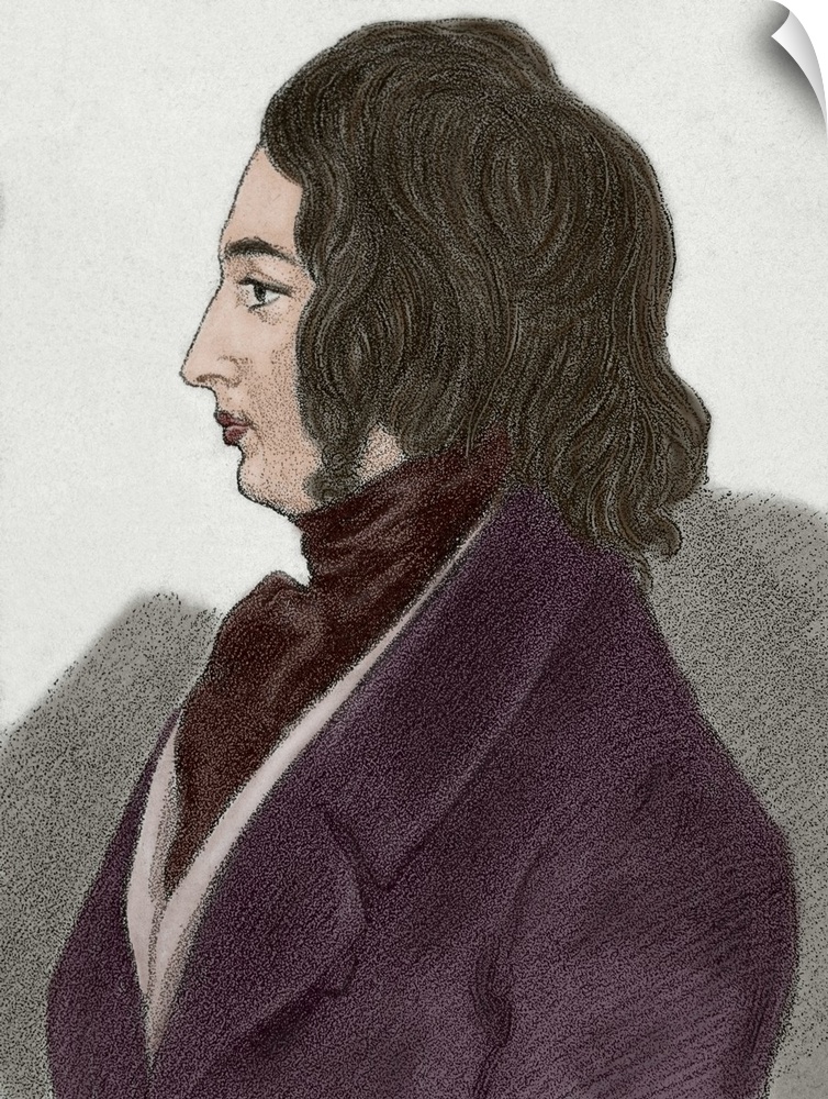 British novelist. Drawing By D'Orsay, Count Alfred (1801-52).