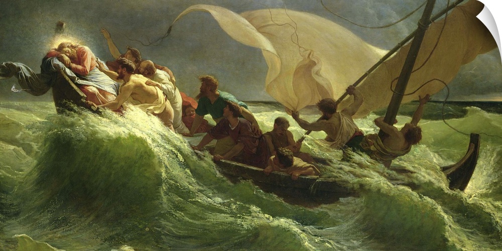Le Christ Endormi dans sa barque;