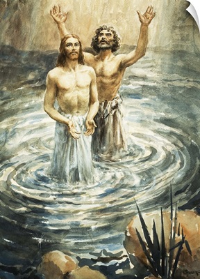 Christ being baptised by John the Baptist