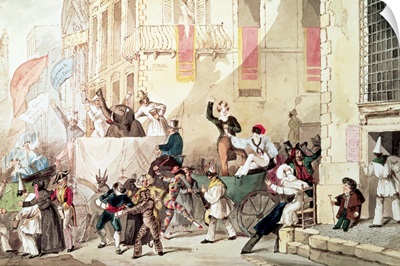 Circus Procession in Italy, 1830