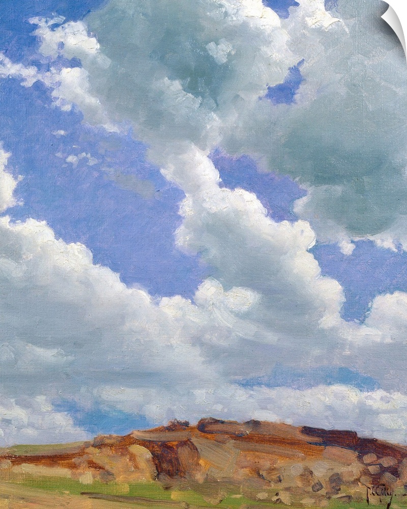 Clouds (oil on canvas) by Gotch, Thomas Cooper (1854-1931) Private Collection; Photo, The Maas Gallery, London; English