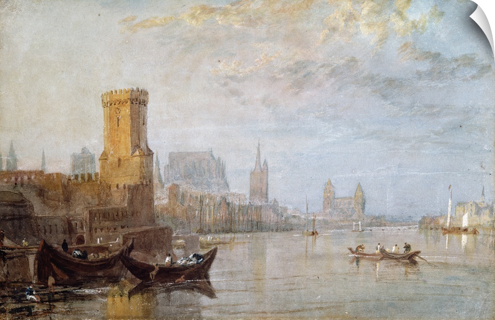 AGN355041 Credit: Cologne on the Rhine (w/c on paper) by Joseph Mallord William Turner (1775-1851)Private Collection/ Phot...