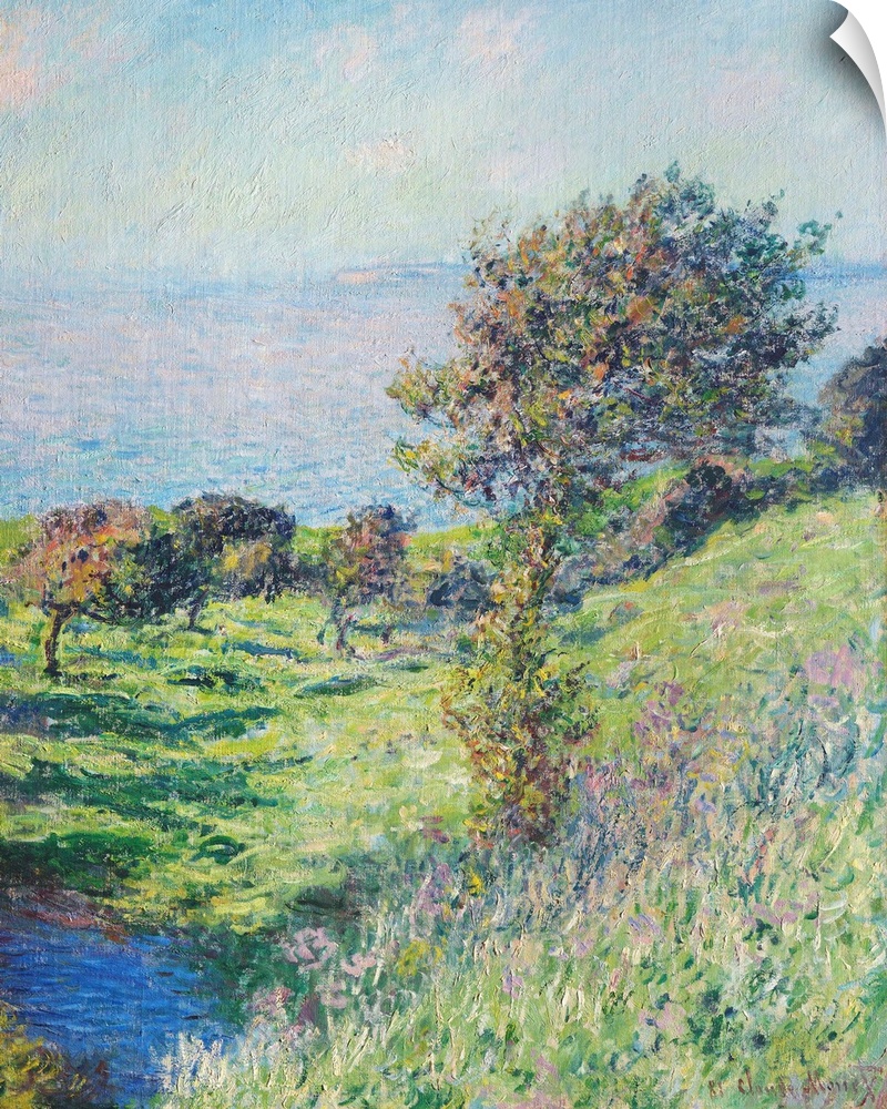 Coup de vent, 1881 (originally oil on canvas) by Monet, Claude (1840-1926)