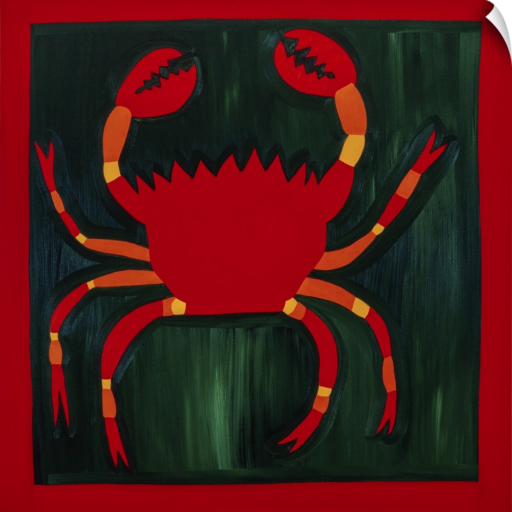 Crab, 1998. Originally oil on linen.