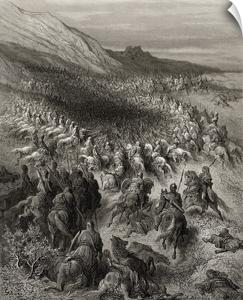 Crusaders surrounded by Saladin's army, 1187