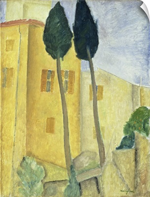 Cypress Trees And House, 1919
