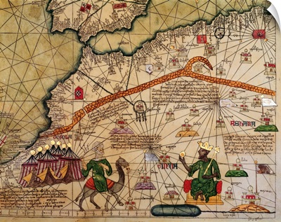 Detail of Copy of a Catalan Map of Europe and North Africa