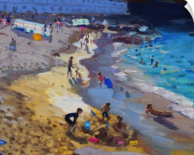 Detail of Overlooking Porthmeor Beach, St Ives, 2015