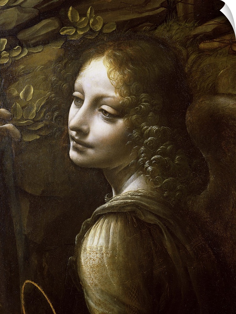 Detail of the Angel, from The Virgin of the Rocks