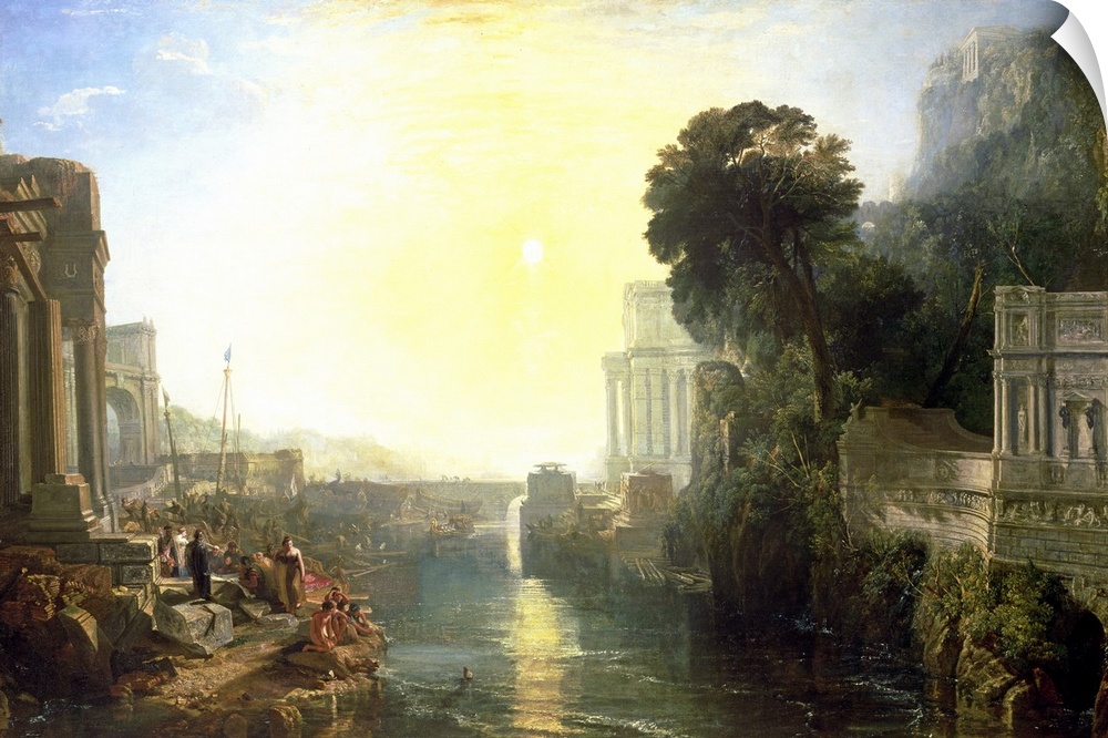 BAL316 Dido building Carthage, or The Rise of the Carthaginian Empire, 1815 (oil on canvas)  by Turner, Joseph Mallord Wil...