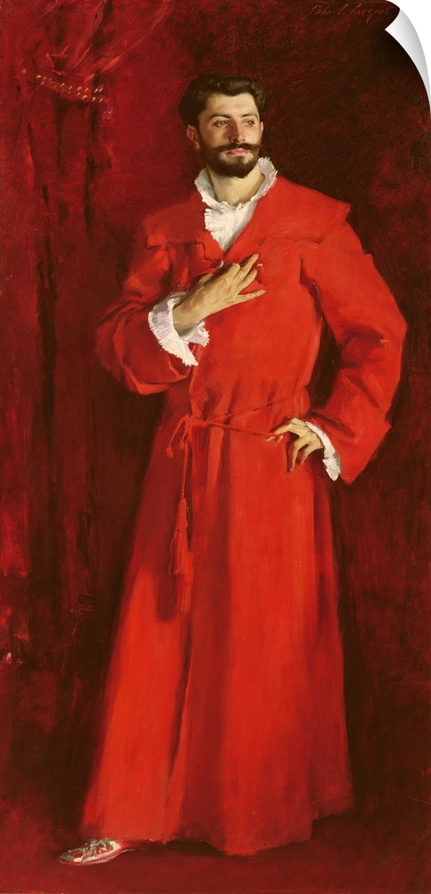 Dr. Pozzi at Home, 1881, oil on canvas.  By John Singer Sargent (1856-1925).