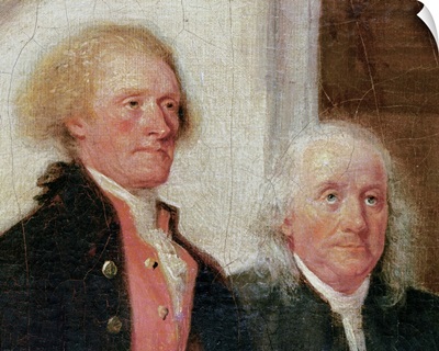 Drafting the Declaration of Independence, 28th June 1776, detail of Thomas Jefferson
