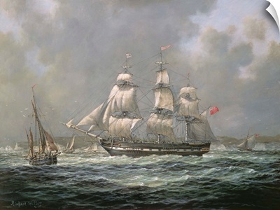 East Indiaman H.C.S. "Thomas Coutts" off the Needles, Isle of Wight
