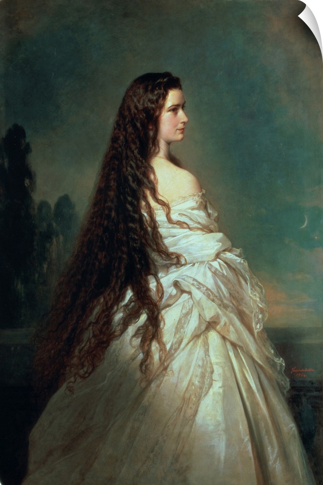 XAM65671 Elizabeth of Bavaria (1837-98), wife of Emperor Franz Joseph I of Austria (1830-1916); by Winterhalter, Franz Xav...