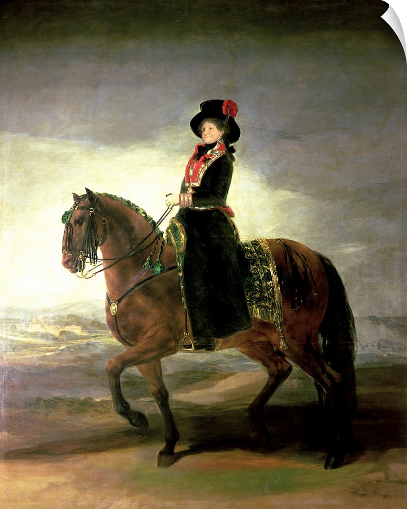 La reina Maria Luisa de Parma (1751-1818); a companion portrait of Maria Luisa's husband, King Carlos IV (1748-1819) (488634)