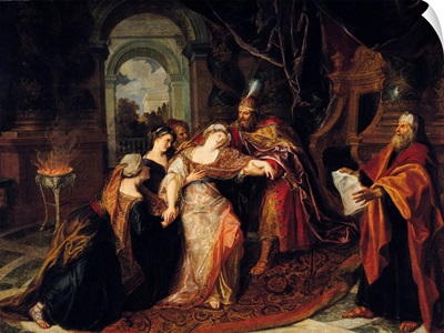 Esther before Ahasuerus, before 1697