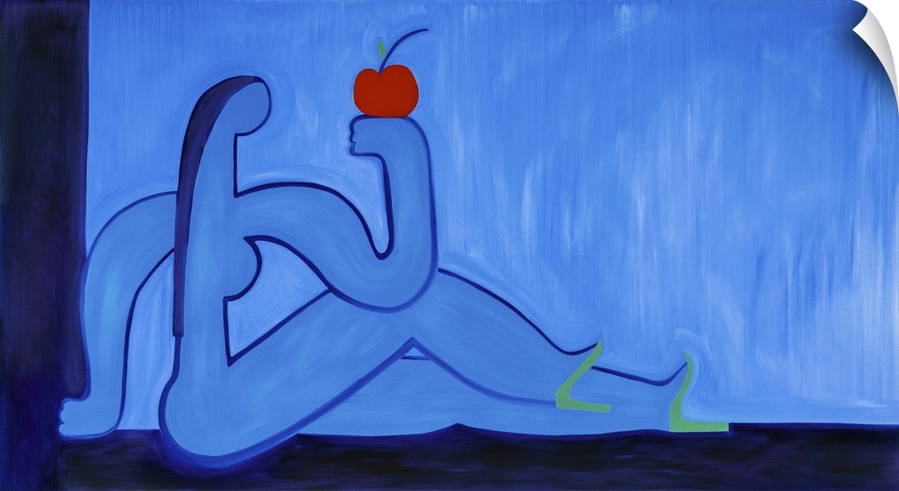 Eve and the apple, 1998. Originally oil on linen.