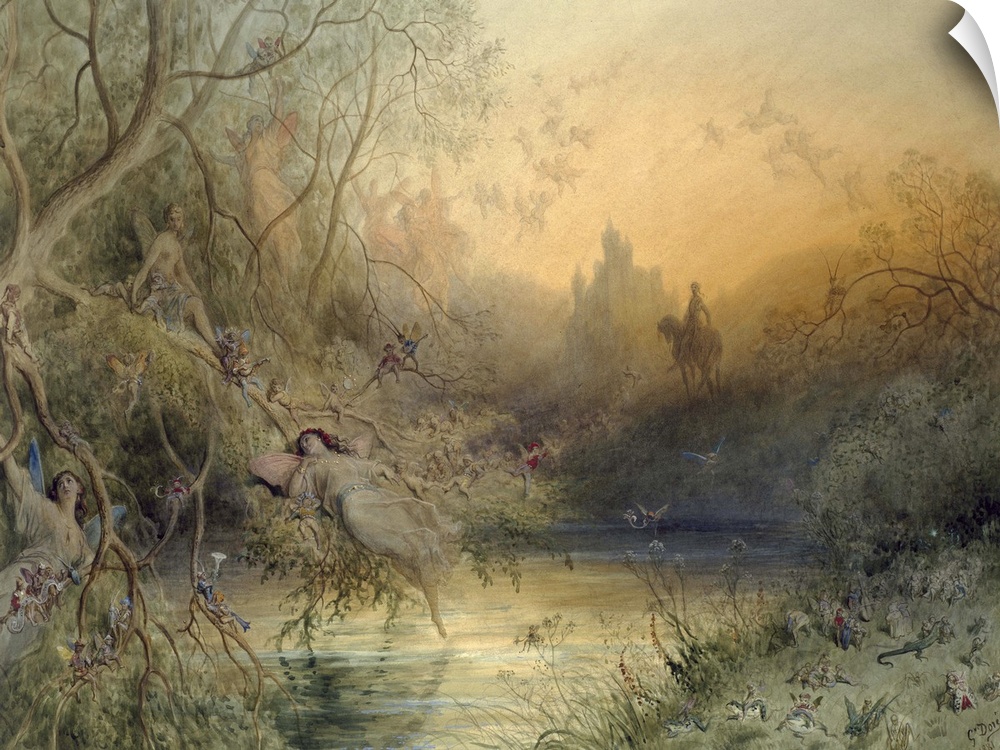 Fairy Land, 1881, watercolor with gouache over graphite on cream wove paper.