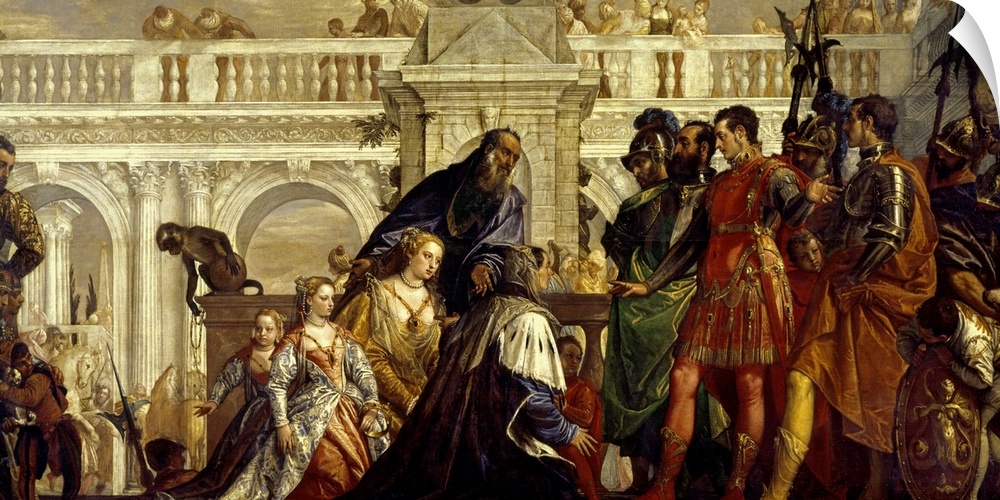 BAL2915 Family of Darius before Alexander the Great (356-323 BC)  by Veronese, (Paolo Caliari) (1528-88); oil on canvas; 2...
