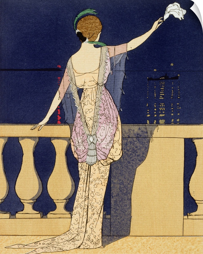 'Farewell at Night', design for an evening dress by Paquin