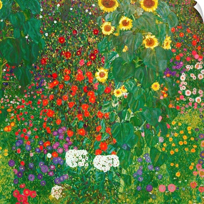 Farm Garden with Flowers (Brewery Garden at Litzlberg on the Attersee) c.1906